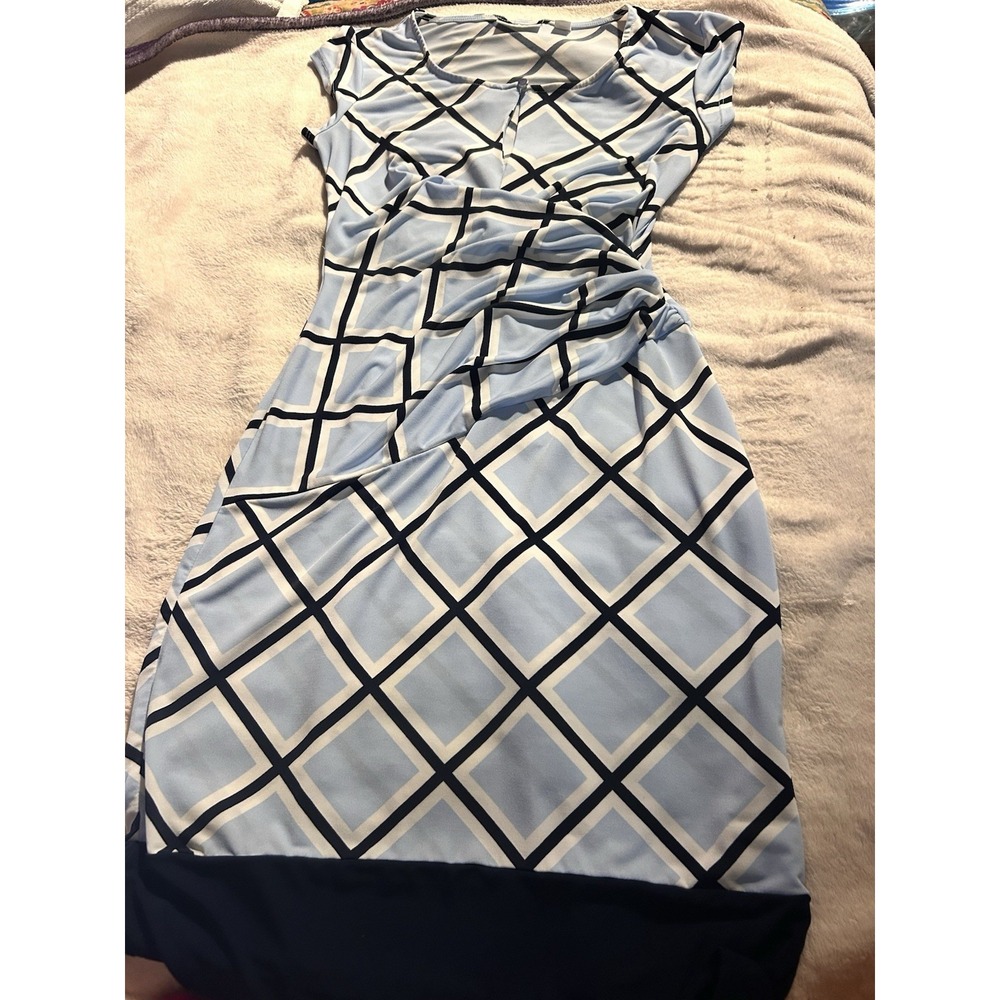 New York & Company Dress Geometric Pattern Extra Small